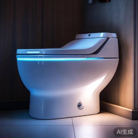 智能马桶夜灯,温馨如厕时光。