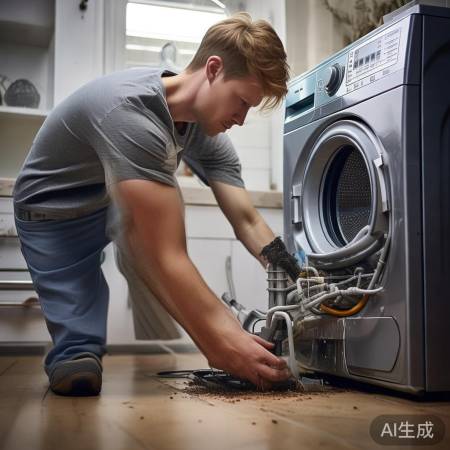 洗衣机排水关不了，检查管堵或泵