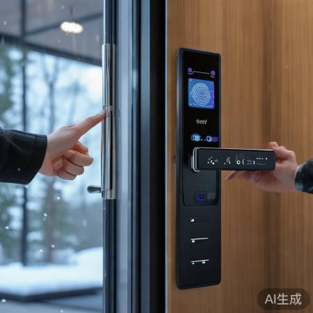 指纹锁功能多,人脸识别便捷,雨