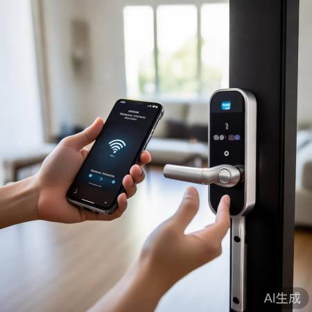 联网智能锁,手机WiFi验证操