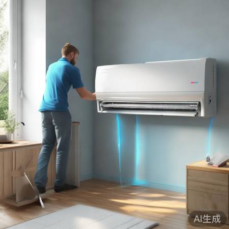 “空气能安装留距防过热”