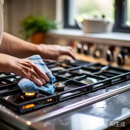 清洁燃气灶,防堵保安全,通风防