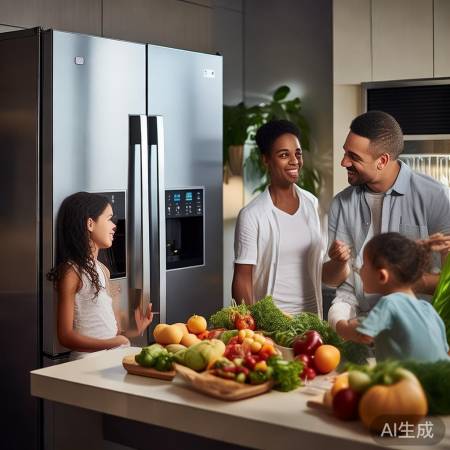 “海尔冰箱,节能环保,省心省电