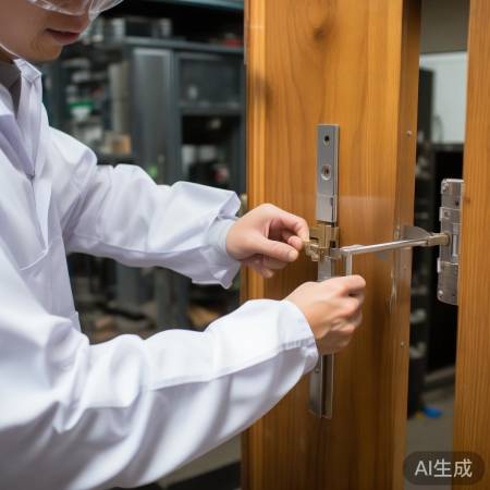 测试锁舌,确保功能正常。