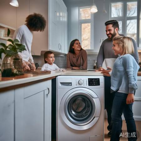 洗衣机节能节水烘干,便捷生活必