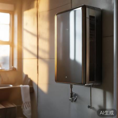 浴室内部安装热水器，利用暖风，